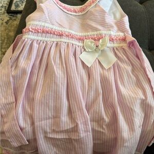 Jessica Ann Pink and White Striped Dress